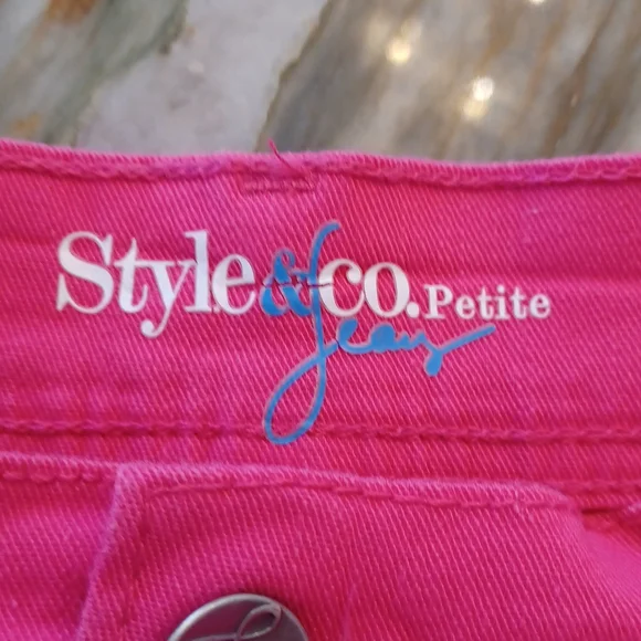COPY - STYLE & CO Pink Jeans, size 6P - Picture 3 of 4